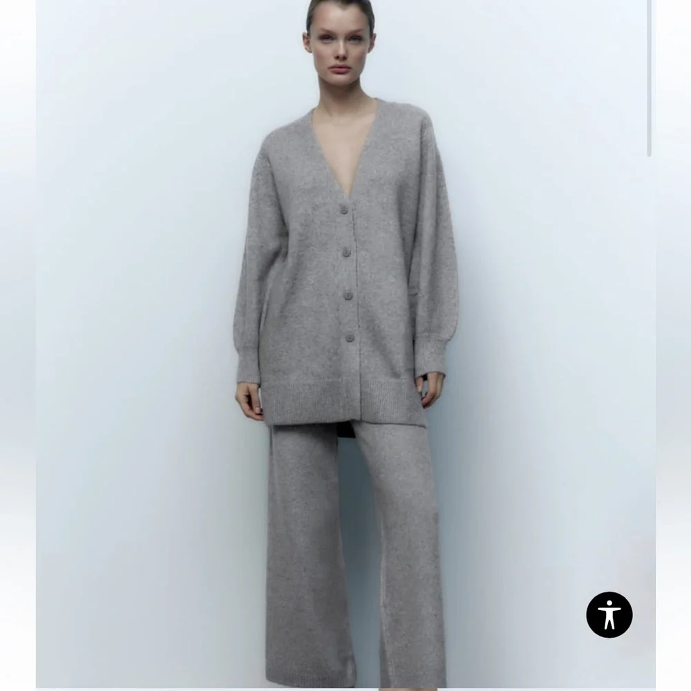 Zara wide leg knit pants